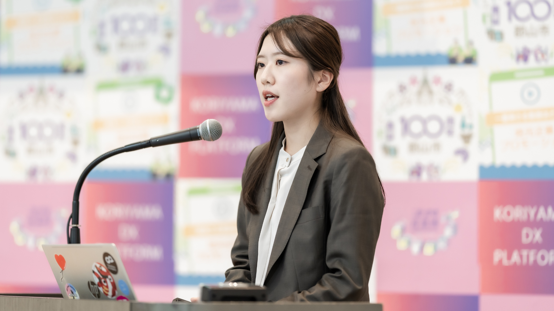 こおりやまDX大賞プレゼンテーション風景